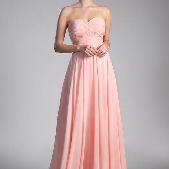 Stapless Chiffon A-line Gown CNCJ216